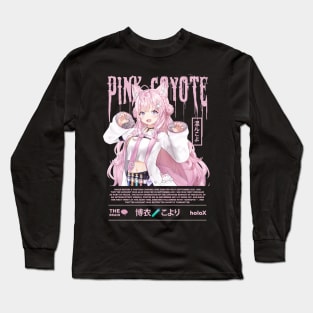 Pink Coyote Long Sleeve T-Shirt